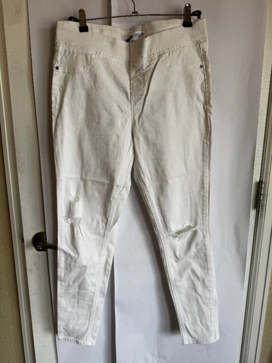 Old Navy Denim - Midrise White Jeggins Size 12 | Upcycling Blank, Y2K Costume